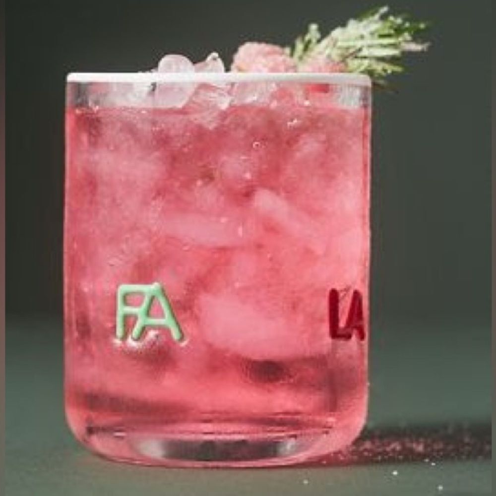 ❤️New in Box Anthropologie Glass- FA LA LA Motif